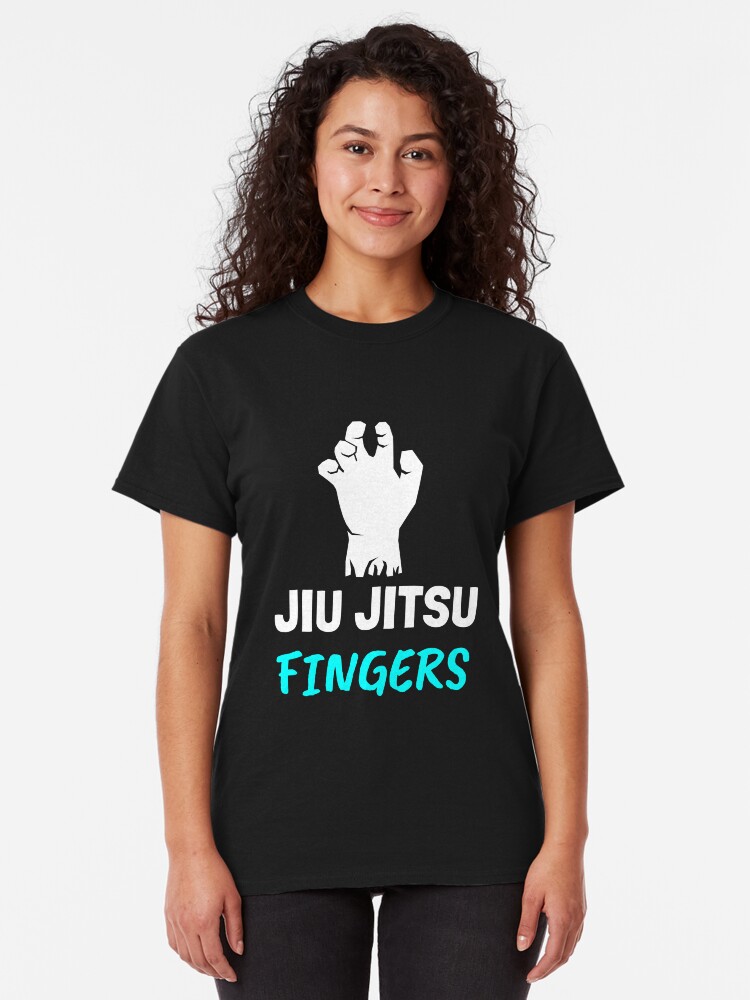 Alternate view of Jiu Jitsu Fingers, Grappling, BJJ Classic T-Shirt