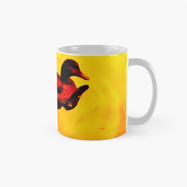 Item preview, Orange and red duck on water designed and sold by Olympia Ellinas.