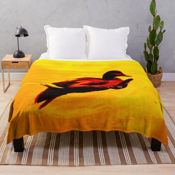 Item preview, Orange and red duck on water designed and sold by Olympia Ellinas.