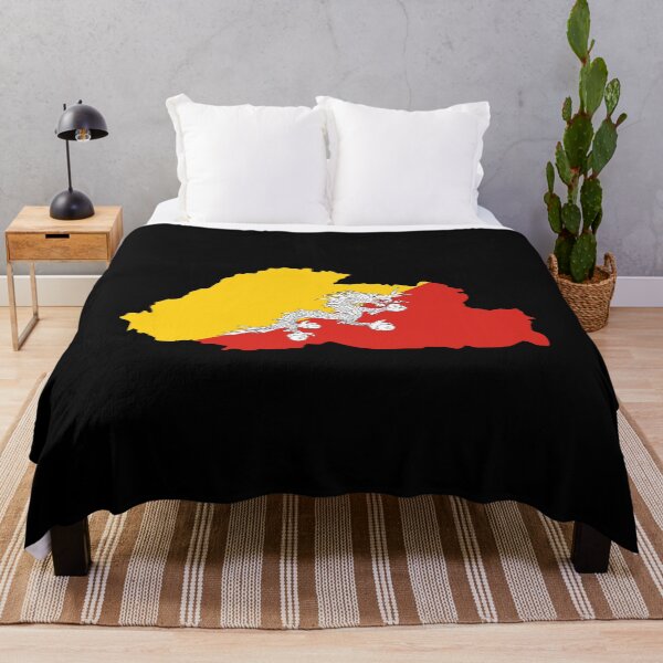 Item preview, bhutan flag map designed and sold by tony4urban.