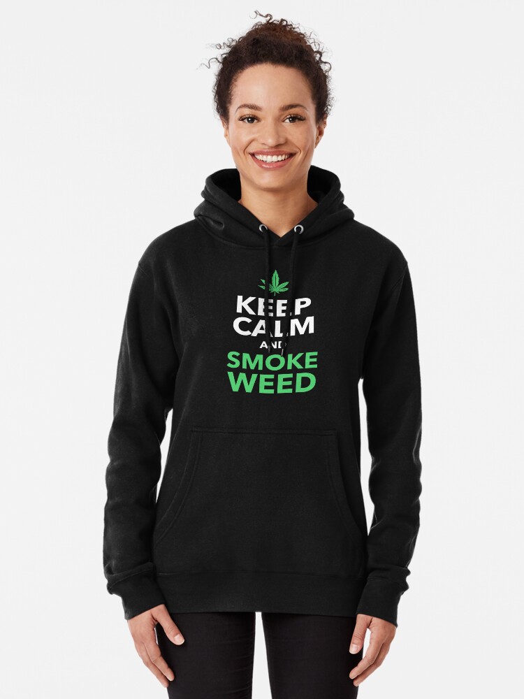 Keep Calm and smoke weed Kapuzen-Sweat-Shirt S-XXL 