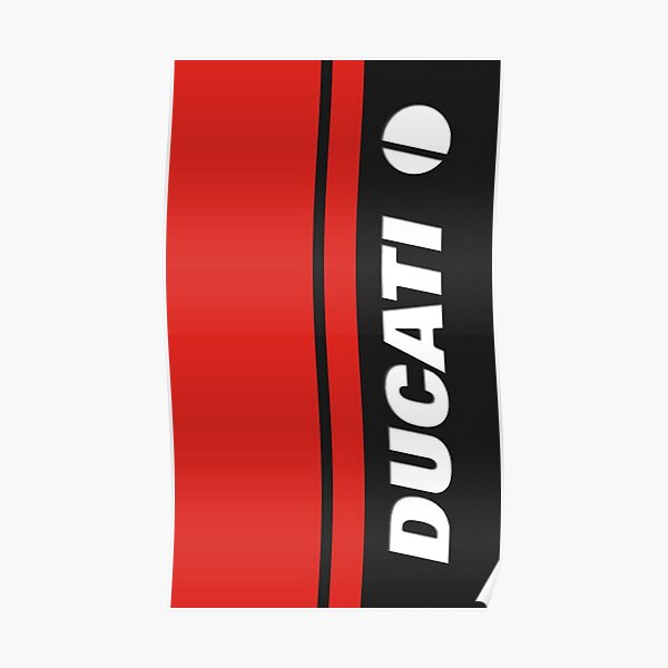 fibre de ducati de carbone Poster