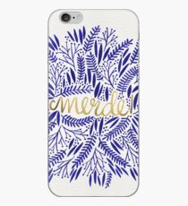 Pardon My French – Navy & Gold iPhone Case