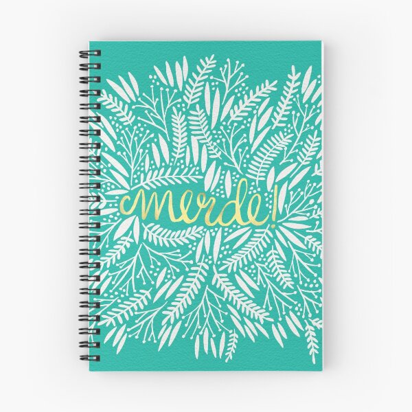 Item preview, Pardon My French – Turquoise & Gold designed and sold by Cat Coquillette.