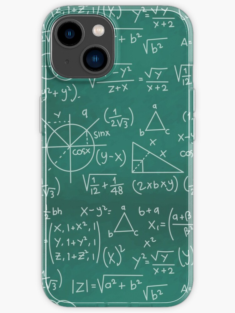 Math Formulas Chalkboard School Geek iPhone Case