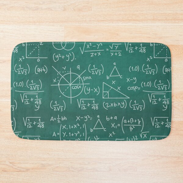 Item preview, Math Formulas Chalkboard School Geek designed and sold by BluePlanet.