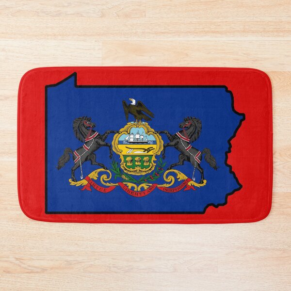 Item preview, U.S. STATES FLAGS/OUTLINES - PENNSYLVANIA designed and sold by WOOFANG.
