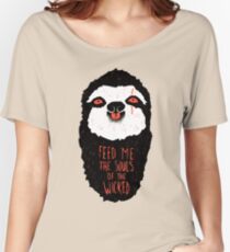 Camiseta ancha para mujer Evil Sloth