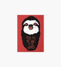 Evil Sloth Art Board