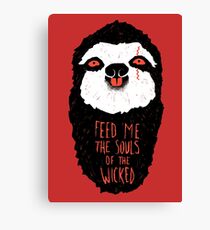 Evil Sloth Canvas Print