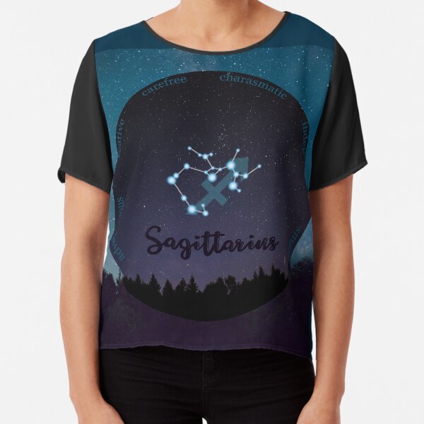 Sagittarius Zodiac Sign Character Traits Chiffon Top