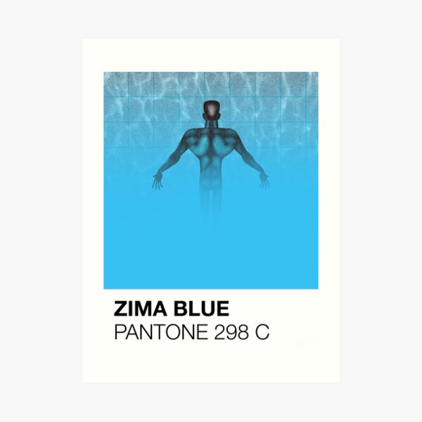 Zima Blue Wall Art Redbubble 7690