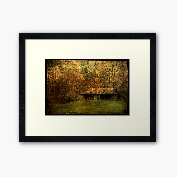 Wood Smoke Burnin', Leaves are Turnin' Framed Art Print