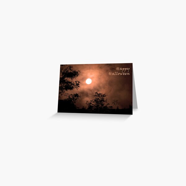 Haunting Moon (card) Greeting Card