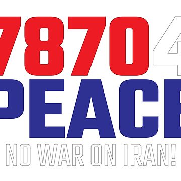 Artwork thumbnail, 78704 (for) PEACE - No War on Iran! by William Pate