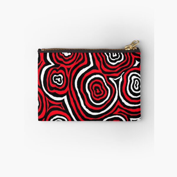 Item preview, Psychedelic Red and Black Ripple Pattern Digital Painting, Single and Repeating Pattern designed and sold by Nicolette Olivier.