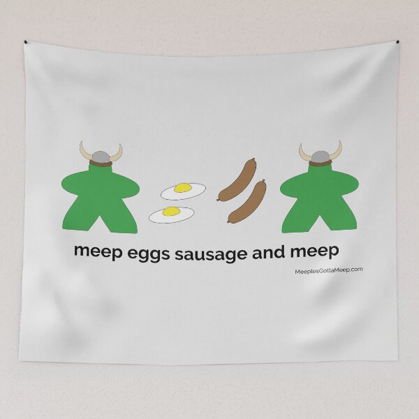 Item preview, meep eggs sausage and meep designed and sold by GottaMeep.