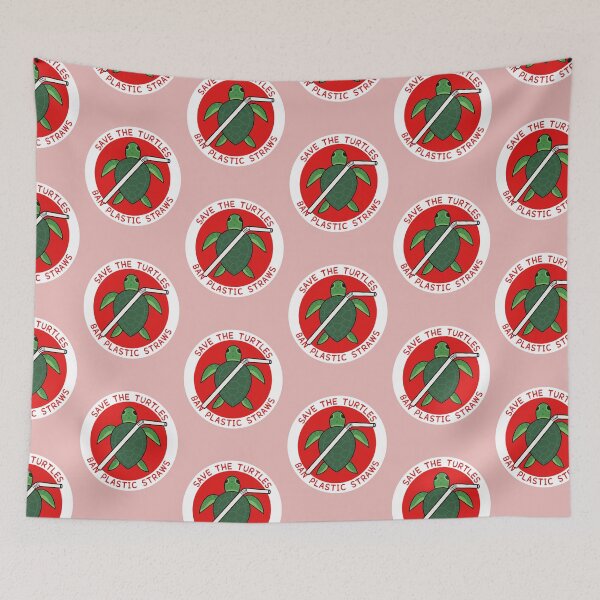 Item preview, Save the Turtles- Ban Plastic Straws designed and sold by syrupsaesthetic.