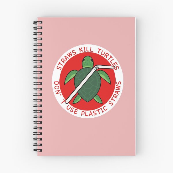 Item preview, Straws Kill Turtles- Don't Use Plastic Straws designed and sold by syrupsaesthetic.