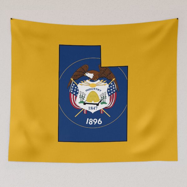 Item preview, U.S. STATES FLAGS/OUTLINES - UTAH designed and sold by WOOFANG.