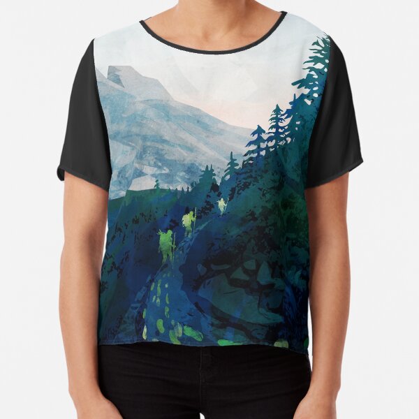 Heritage Art Series - Jade Chiffon Top