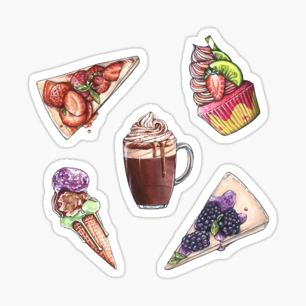 Item preview, Delicious food stickers designed and sold by tanyatej.