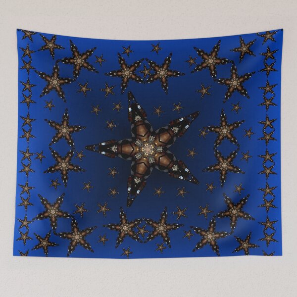 Item preview, 5 point Star Pattern Blue designed and sold by AuntyReni.
