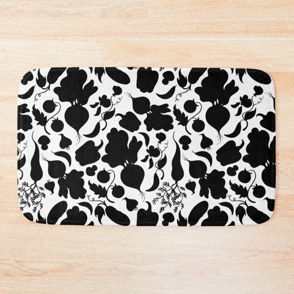 Item preview, Black and white vegetable silhouettes  designed and sold by Elenanaylor.
