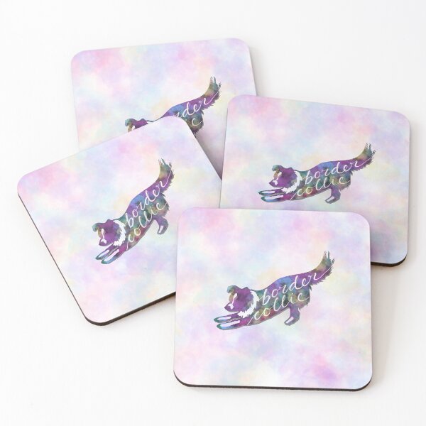 Item preview, Border Collie Rainbow Print designed and sold by MyMumNMeQuotes.
