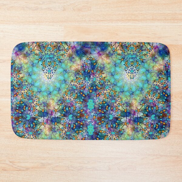 Item preview, Watercolor Batik Blue Prism designed and sold by AuntyReni.