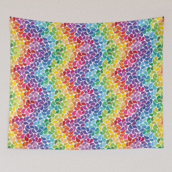 Item preview, Happy Rainbow Water Drops designed and sold by Pink Pineapple Works.