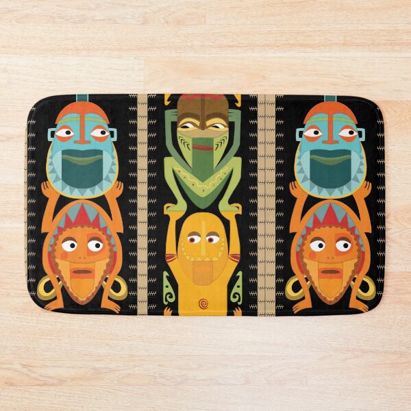 Item preview, Tropical Hawaiian Polynesian Tiki Totems designed and sold by Pink Pineapple Works.