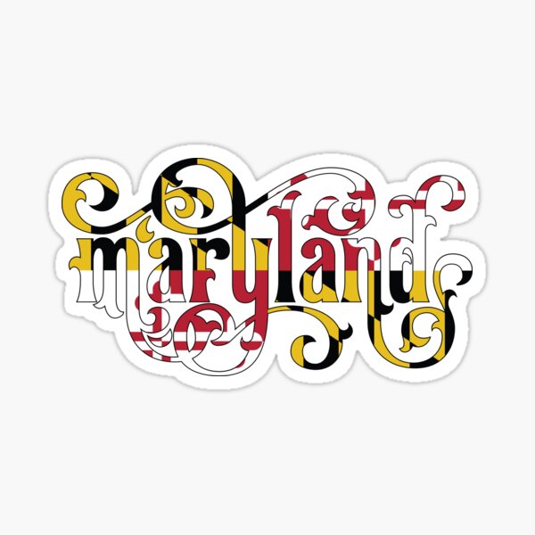 Item preview, Maryland Flag Script designed and sold by polliadesign.