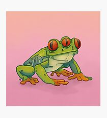 3 AUGEN FROSCH Fotodruck