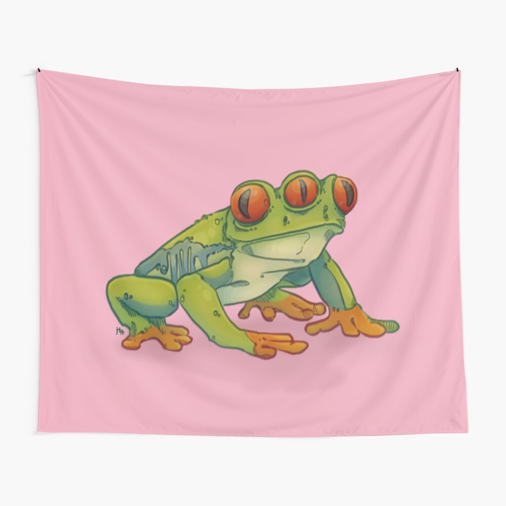 3 EYES FROG Wall Tapestry