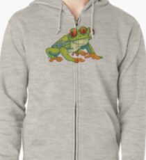 3 EYES FROG Zipped Hoodie