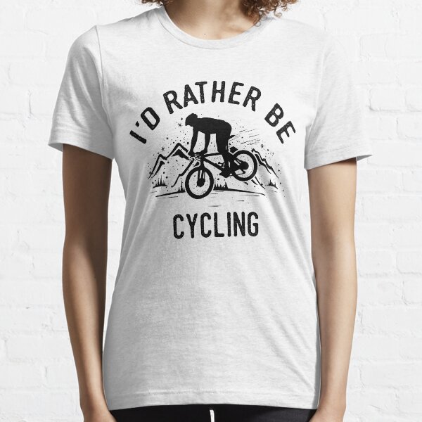 Time Is Precious Cycling Mountainbike T-Shirt - Cool Funny Nerdy Cyclist MTB Coach Team Humor Statement Graphic Image Quote Tee Shirt Gift Essential T-Shirt