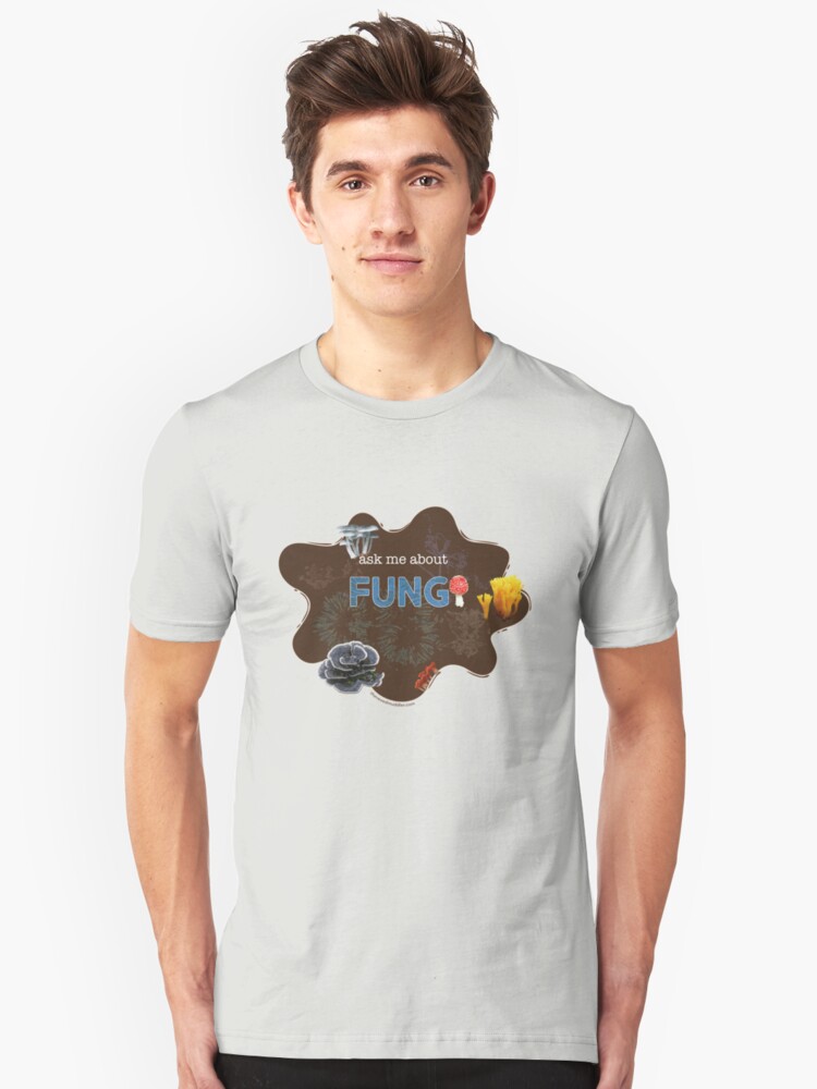 Alternate view of Ask me about FUNGI Slim Fit T-Shirt
