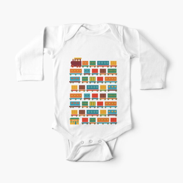 Train Long Sleeve Baby One-Piece