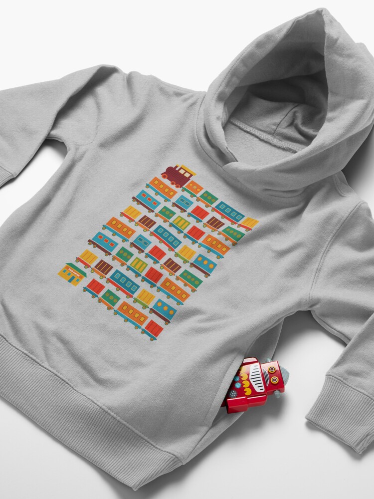 Thumbnail 4 of 5, Toddler Pullover Hoodie, Train designed and sold by Kakel.