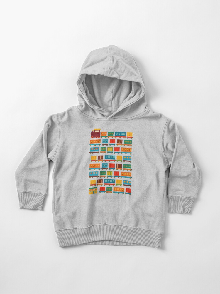 Thumbnail 1 of 5, Toddler Pullover Hoodie, Train designed and sold by Kakel.