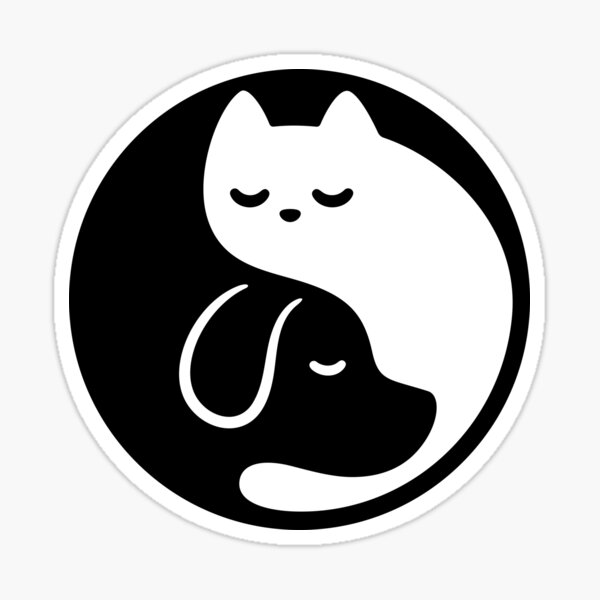 Artikel-Vorschau von Yin Yang Katze und Hund, designt und verkauft von irmirx.