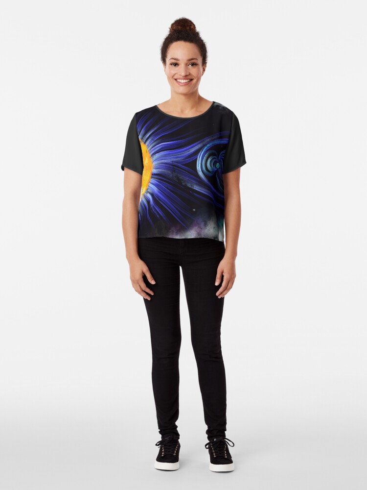 Alternate view of Magnetic Fields Chiffon Top