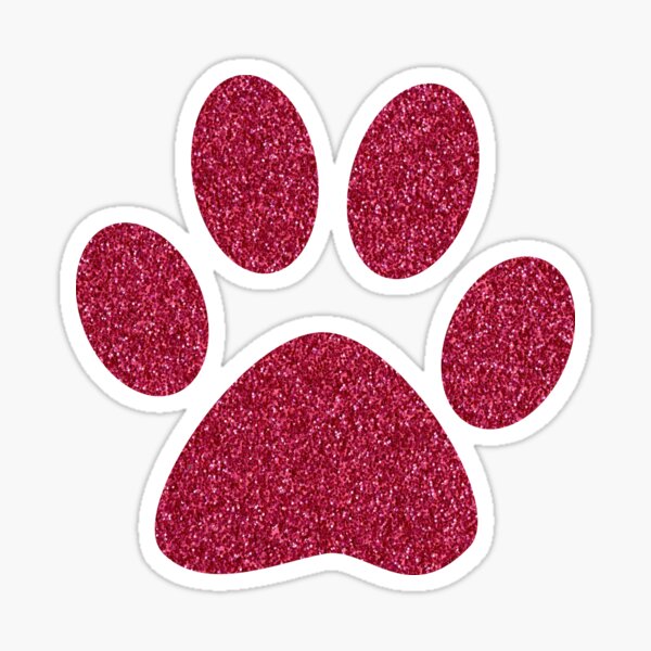 Item preview, Cat Paw Faux Pink Glitter designed and sold by ValeriesGallery.