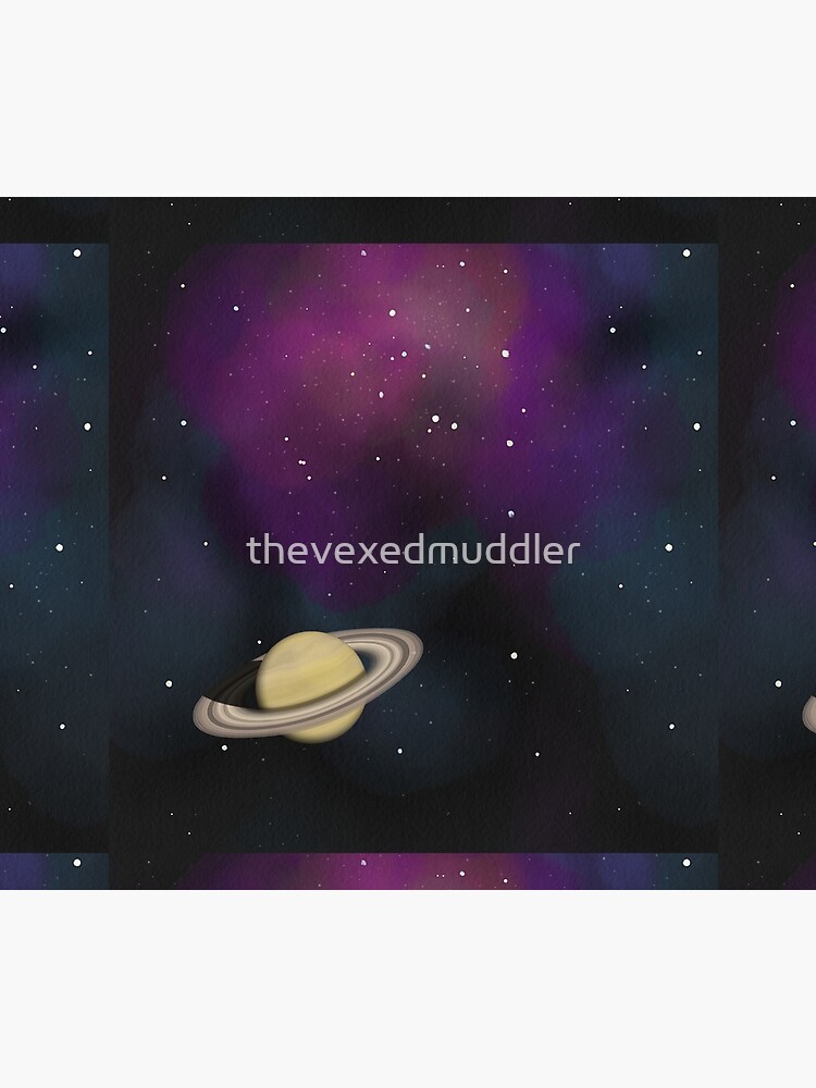 Saturn - Alien Ring Planet and Galaxy by thevexedmuddler