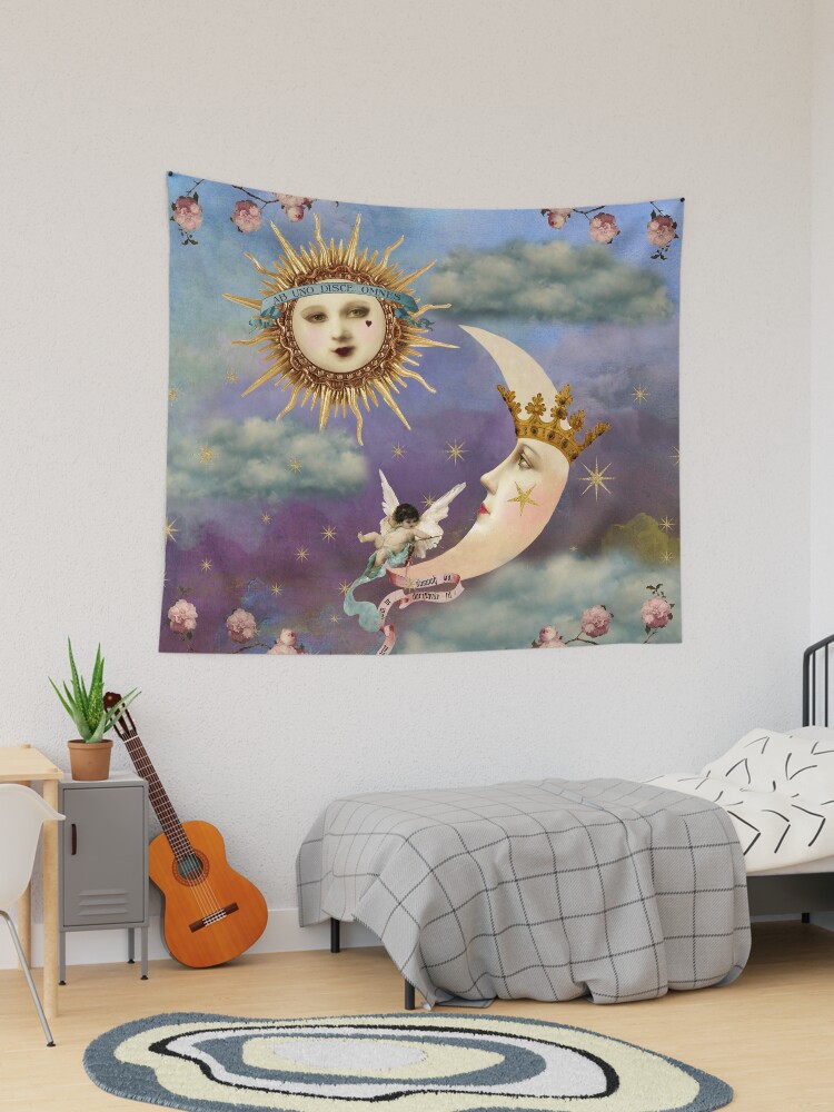 Sun and Moon Celestial Angel Tarot Sun Tarot Moon Tapestry for Sale by DemetersSpring Redbubble