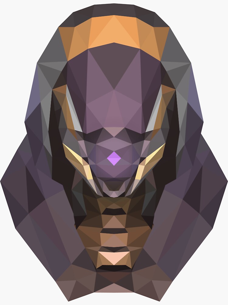 Low Poly Tali Mass Effect Sticker For Sale By Hoodwinkedfool Redbubble 