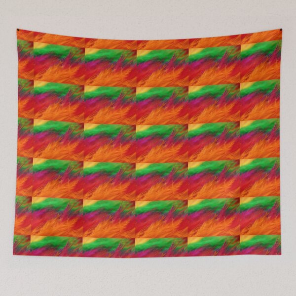 Item preview, Rainbow Feathers Close Up Photo,  Single and Repeating Pattern designed and sold by Nicolette Olivier.