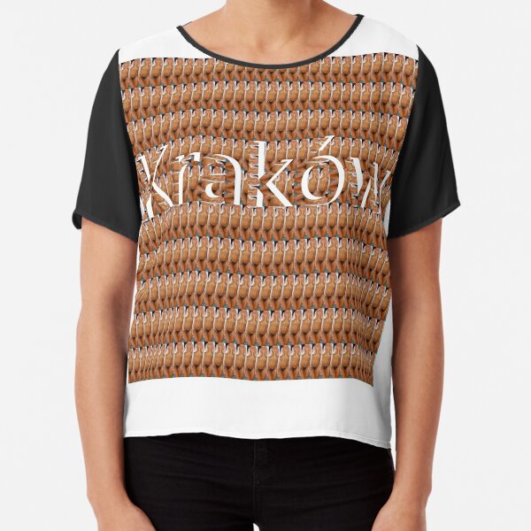 Kraków (Cracow, Krakow), Southern Poland City, Leading Center of Polish Academic, Economic, Cultural and Artistic Life Chiffon Top