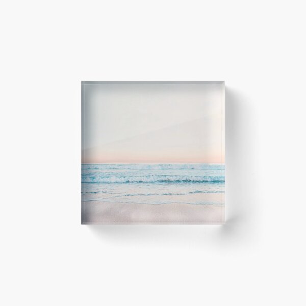 Minimalist Ocean Print Acrylic Block
